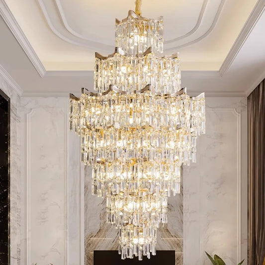 Banquet Hall Crystal Chandelier Large Custom Luxury Hotel
Ceiling Flush Mount Lighting
