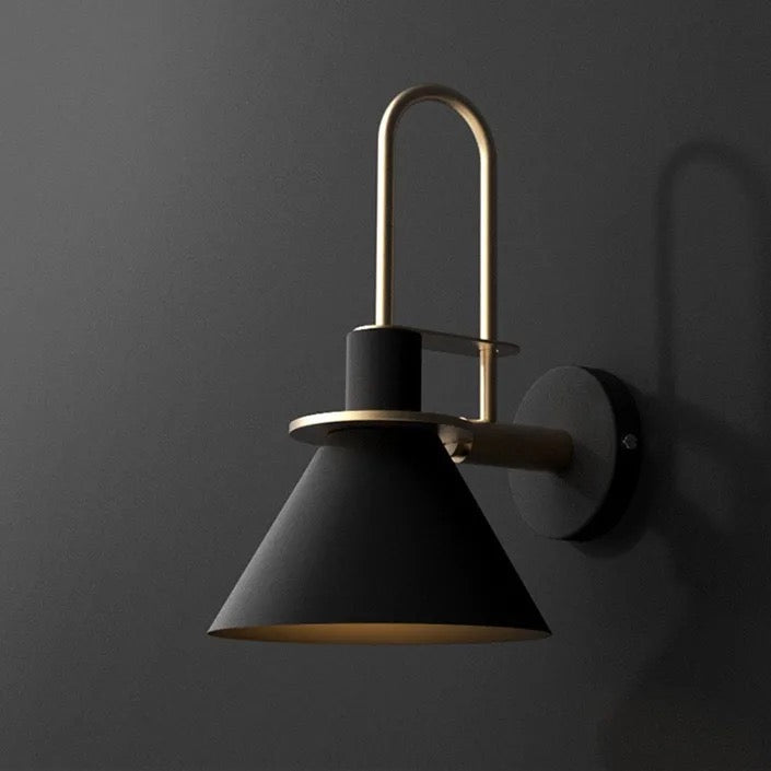 Luxury black lantern shape wall lamps