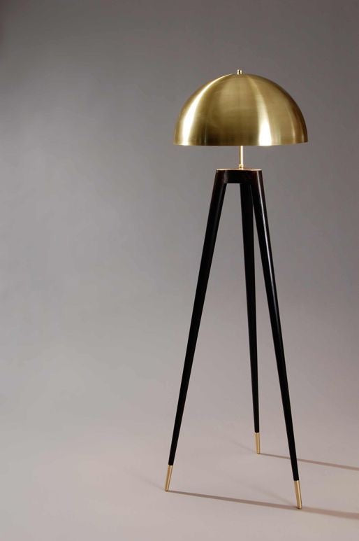 Modern Gold Tripod Floor Lamp