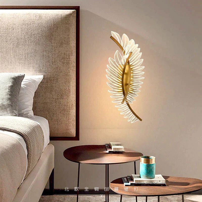 Feather Wall Light