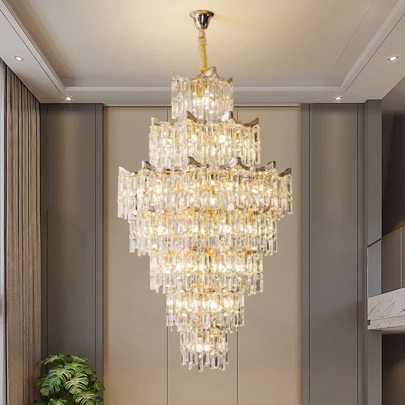 Banquet Hall Crystal Chandelier Large Custom Luxury Hotel
Ceiling Flush Mount Lighting