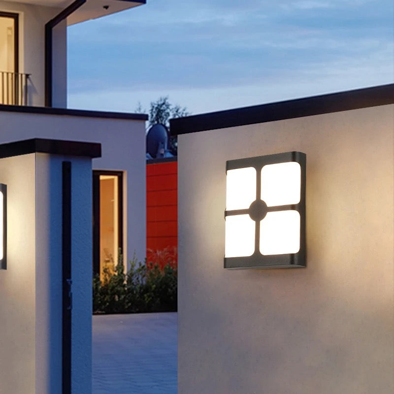 Four-Square led Wall Lamp Outdoor Waterproof pvc