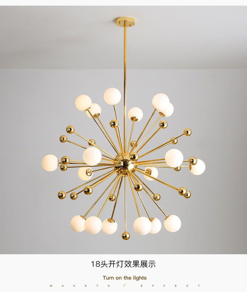 18 heads  Globe  Chandelier