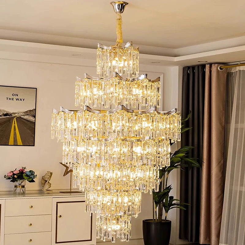 Banquet Hall Crystal Chandelier Large Custom Luxury Hotel
Ceiling Flush Mount Lighting