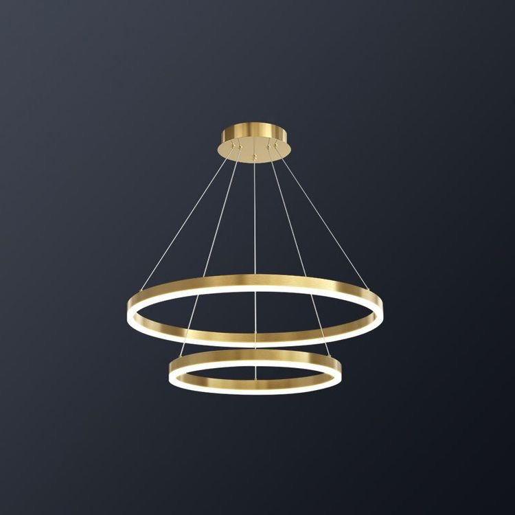 Double ring chandelier