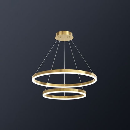Double ring chandelier