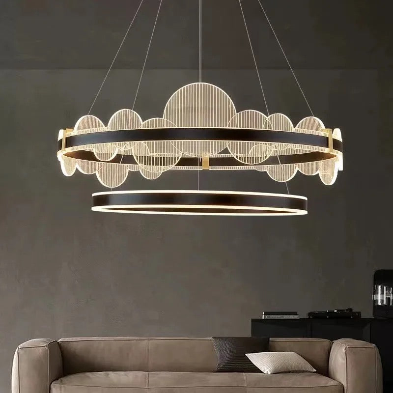 New modern Double Ring Chandelier
