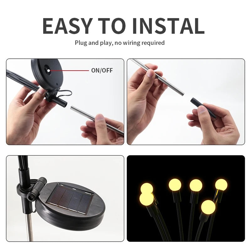 Solar Firefly Garden Light