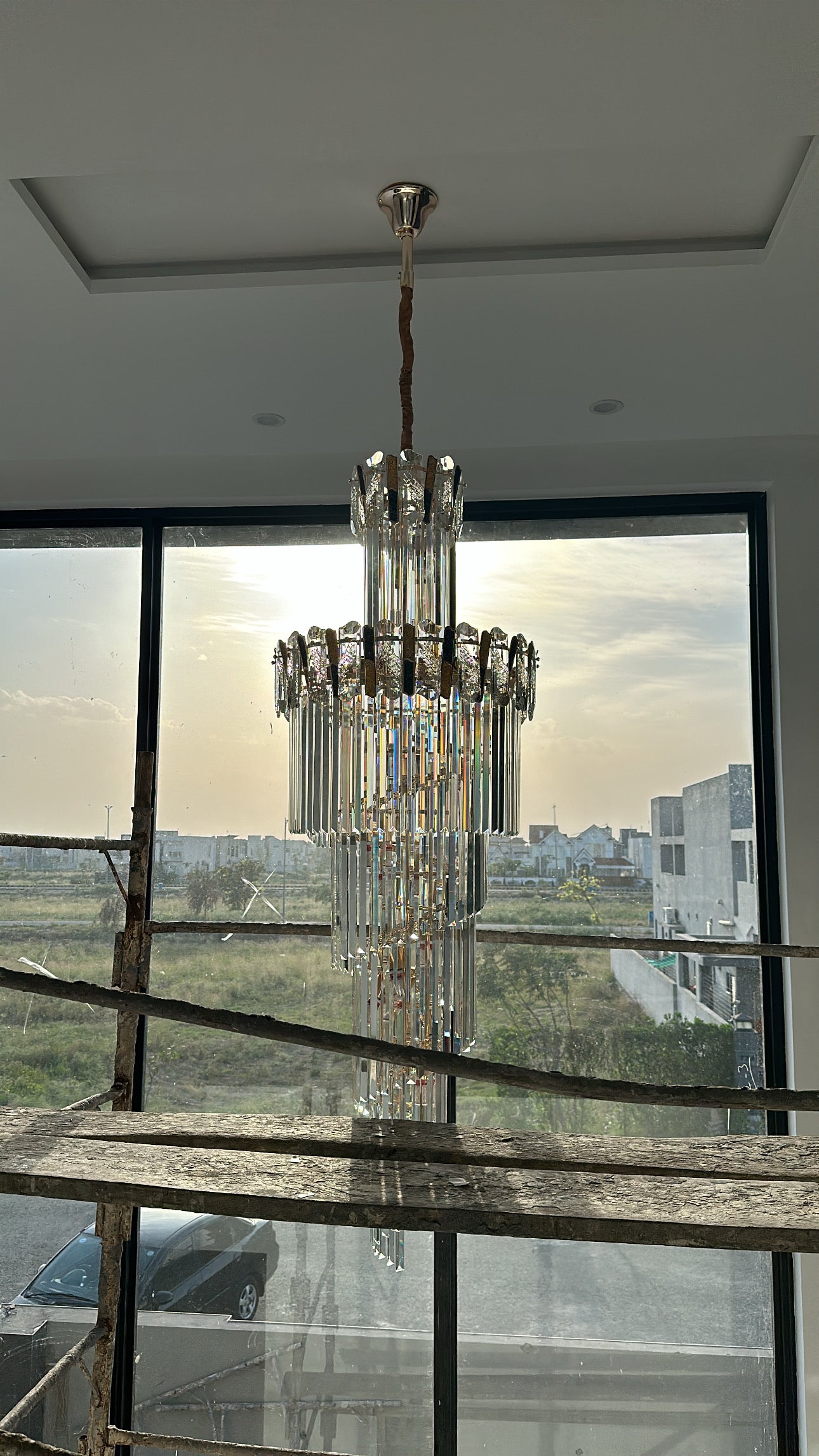 Nordic Big Crystal Factory Hotel Villa Long Gold Elegant
Led Luxury Crystal Stair Chandelier