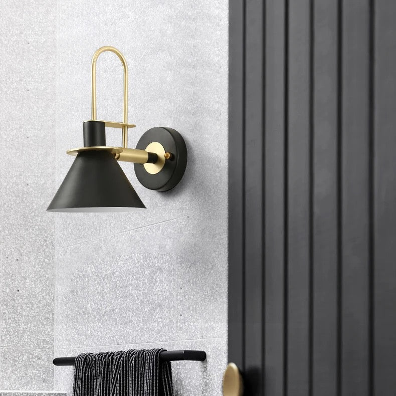 Luxury black lantern shape wall lamps