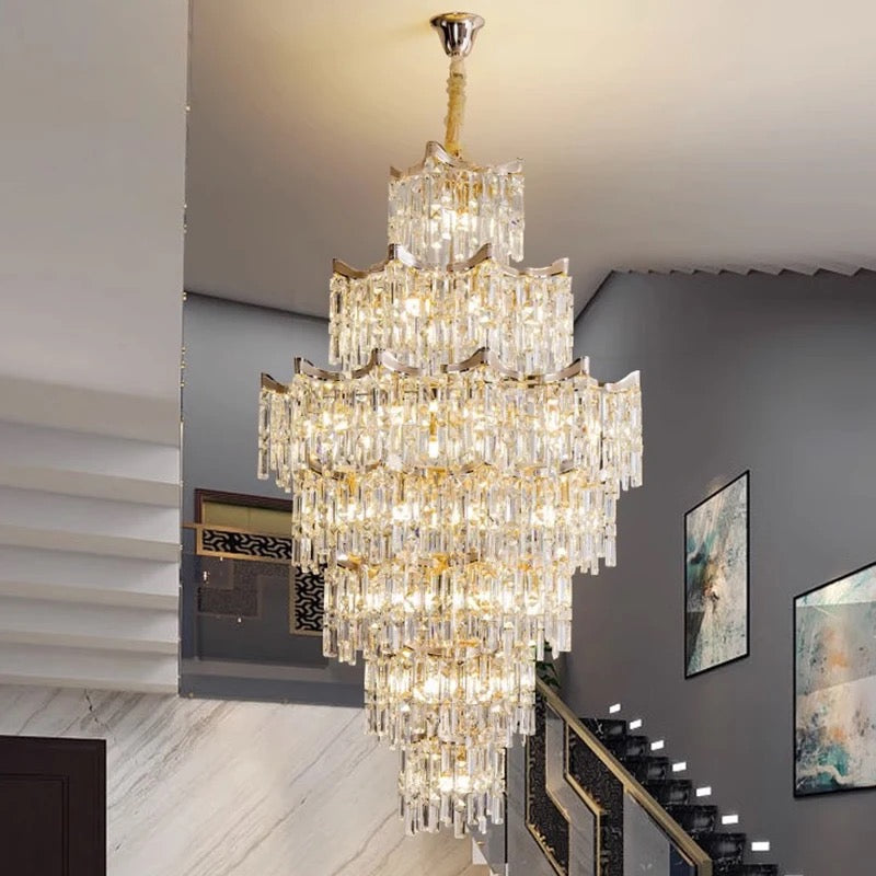 Banquet Hall Crystal Chandelier Large Custom Luxury Hotel
Ceiling Flush Mount Lighting