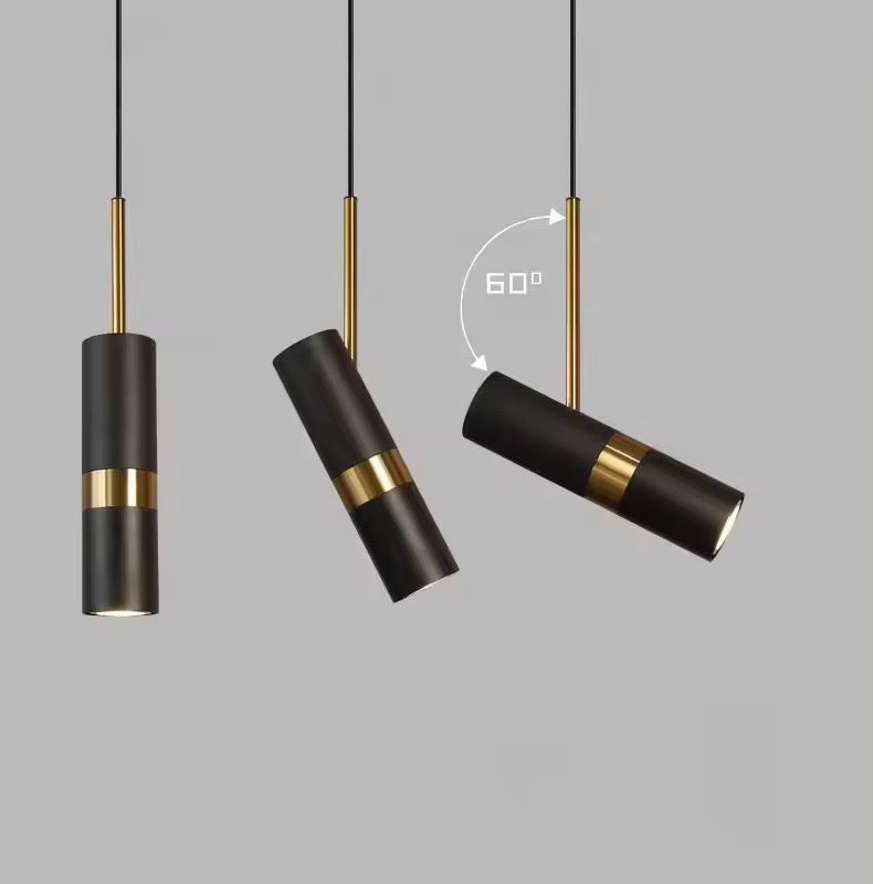 Black movable cylinder hanging