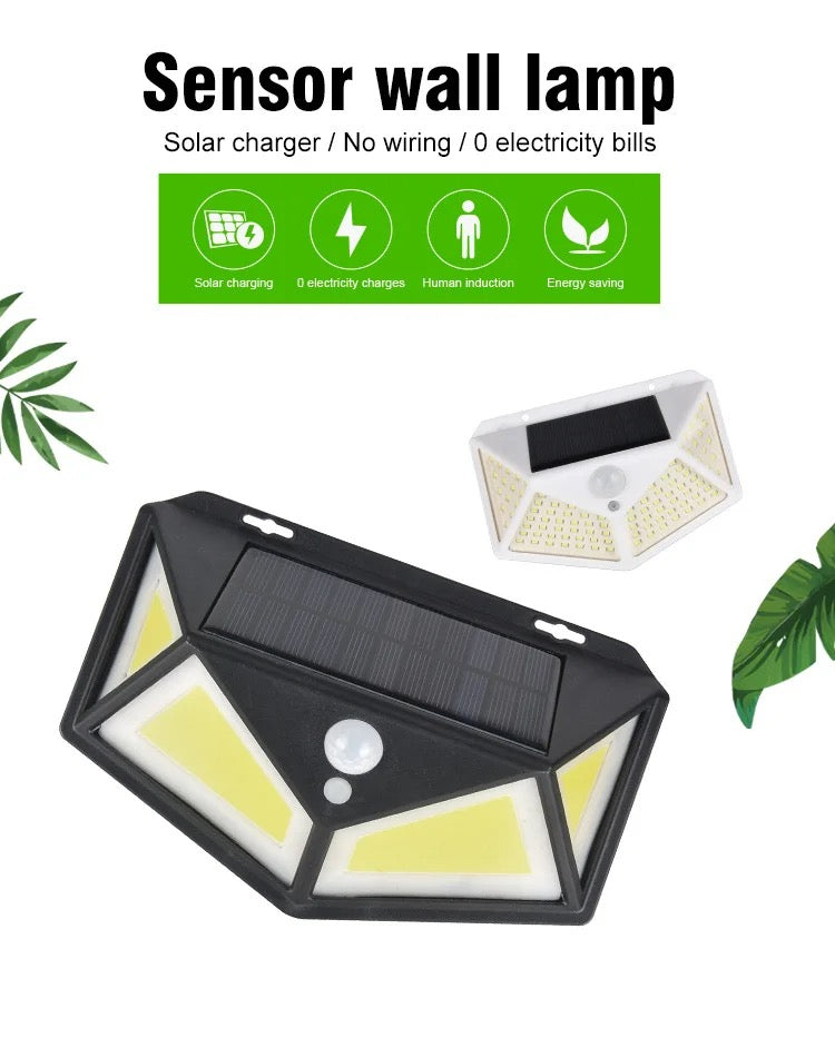 Solar LED Light Solar Charged Body Sensor Wall Lamp Outdoor Light