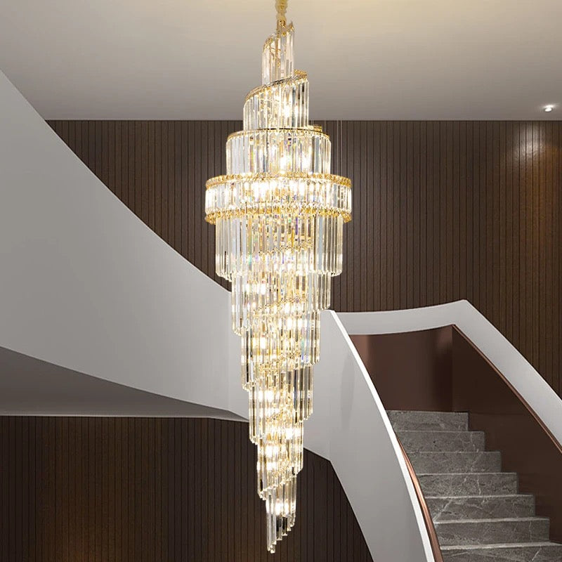 Luxury Modern Chandelier For High Ceiling Hotel Home Staircase Living Room Villa