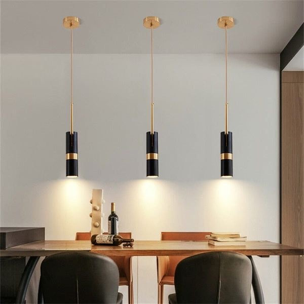 Black movable cylinder hanging