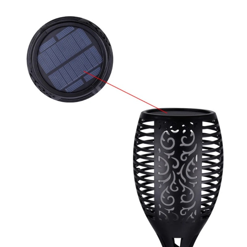 Solar Flame Garden Spike Light