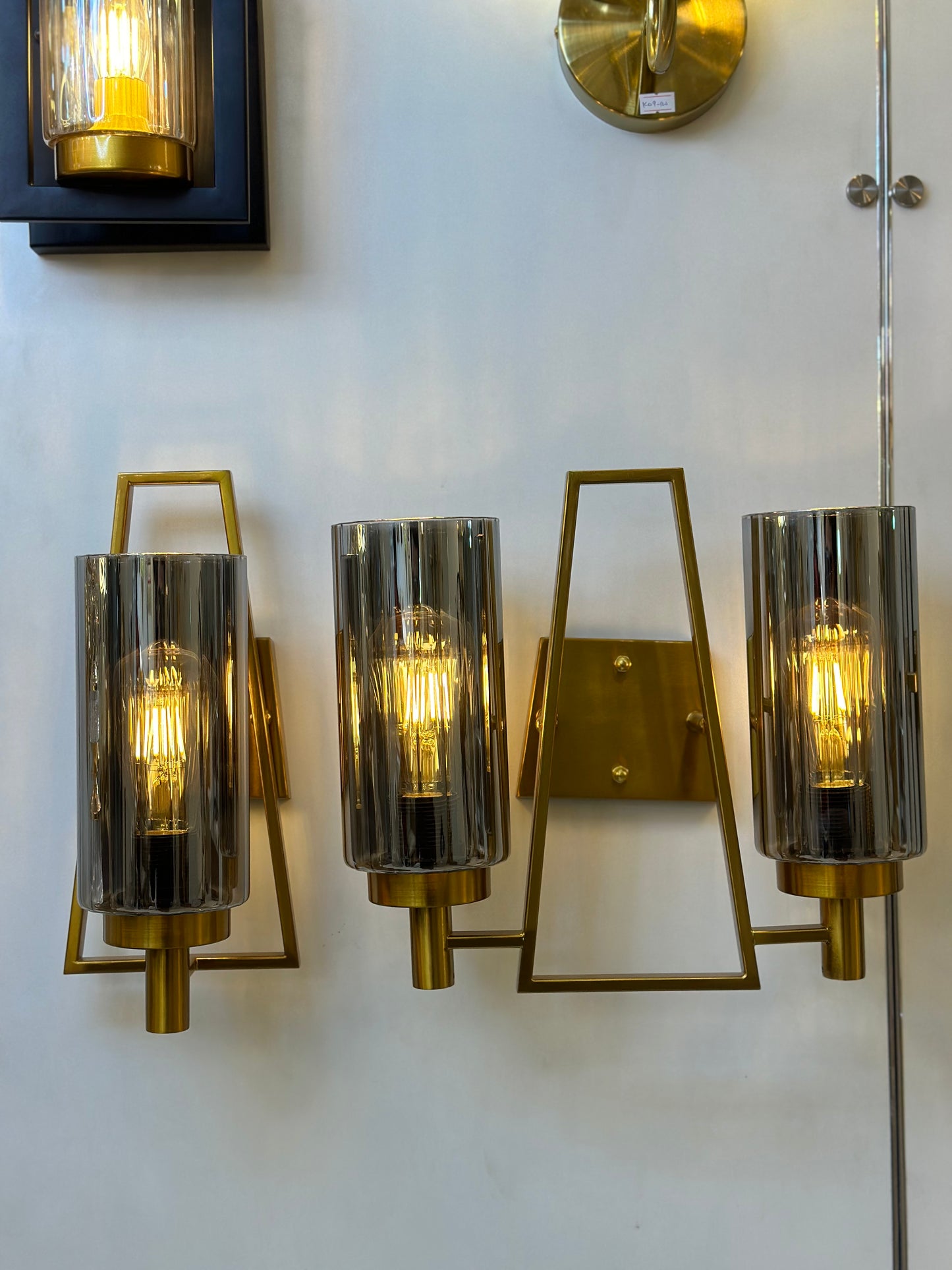 Smoke Glass Wall Light