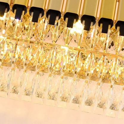 Oval 800mm crystal chandelier