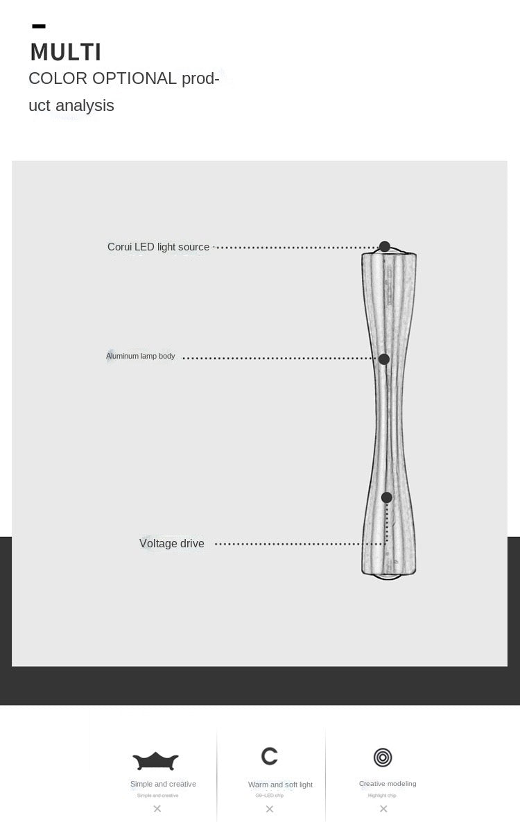 Modern LED Lamp Wall Light Indoor and Outdoor Waterproof