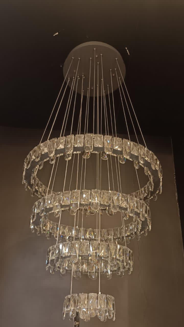 Crystal Rings Chandelier