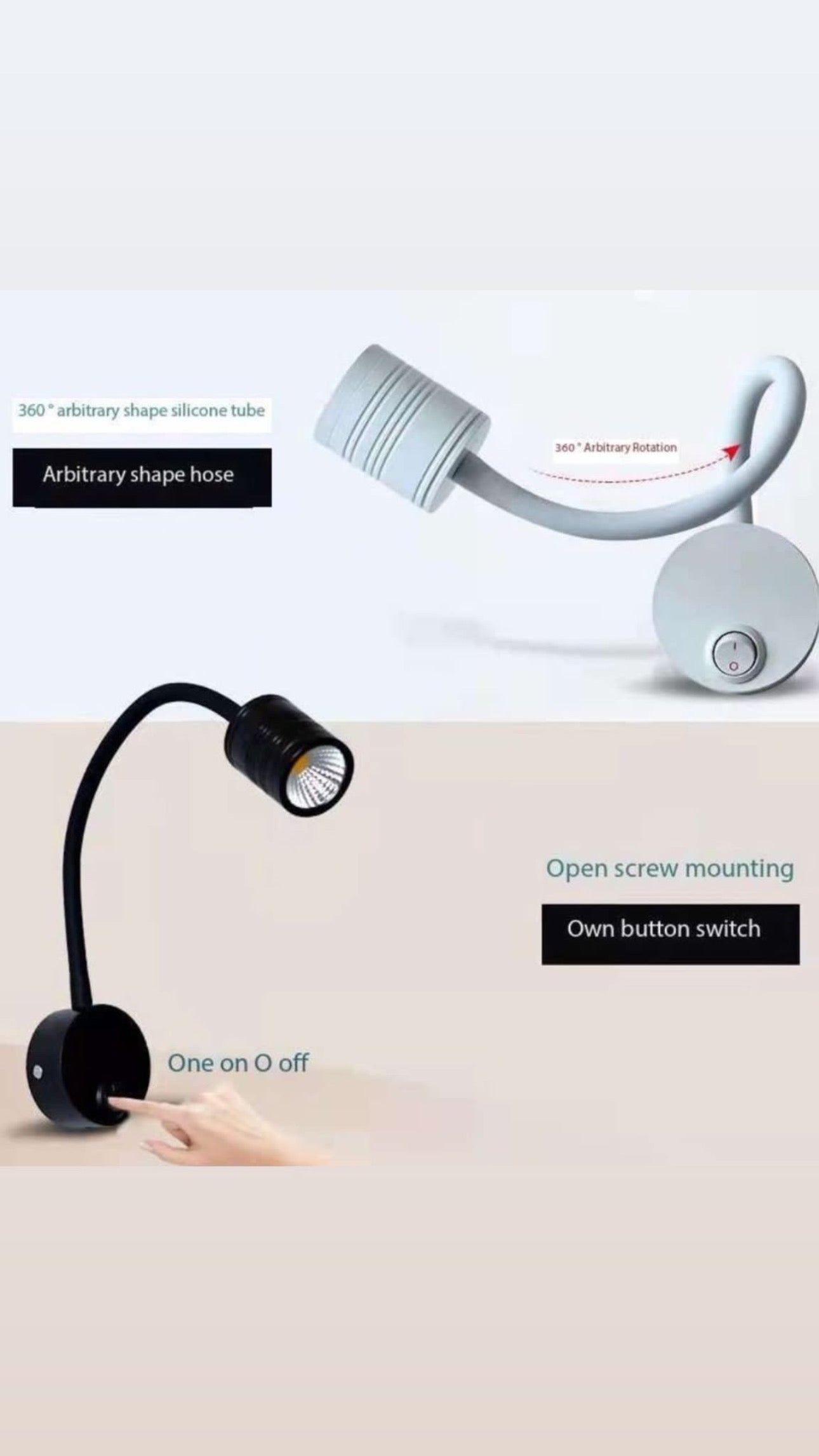 Movable Spring COB Wall Light