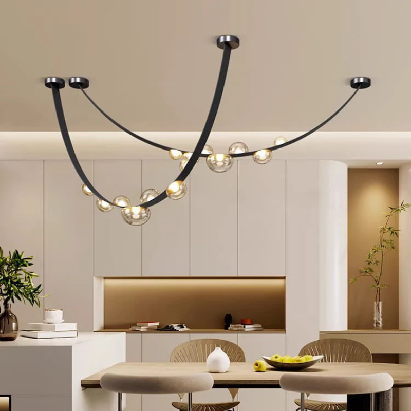 Leather Belt Chandelier