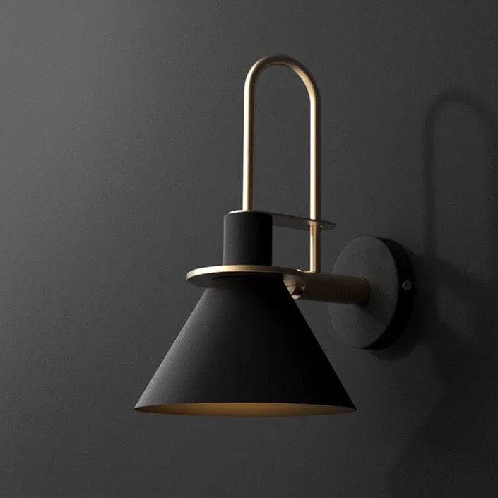 Luxury black lantern shape wall lamps