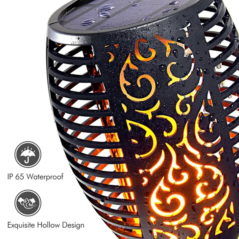 Solar Flame Garden Spike Light