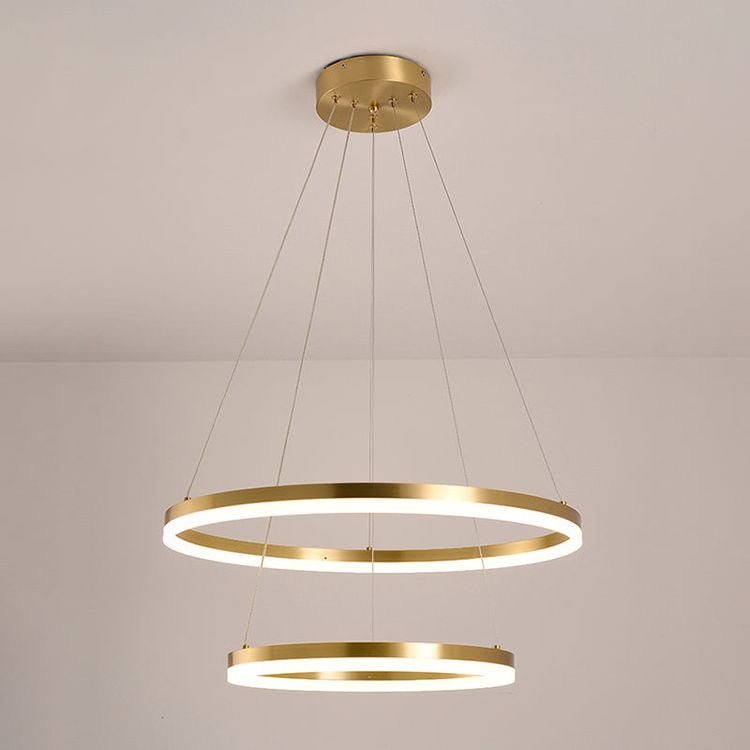 Double ring chandelier