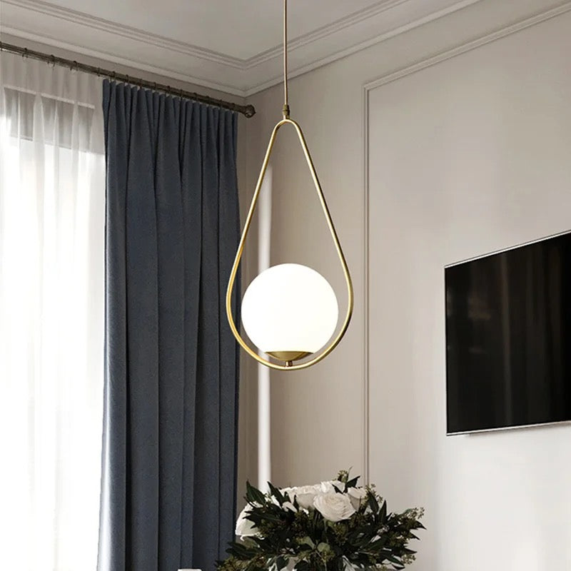 Nordic postmodern restaurant chandelier bedroom Glass Ball