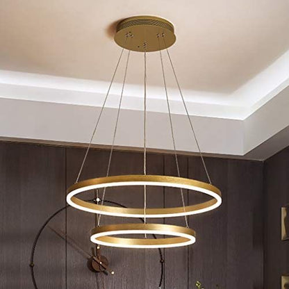 Double ring chandelier