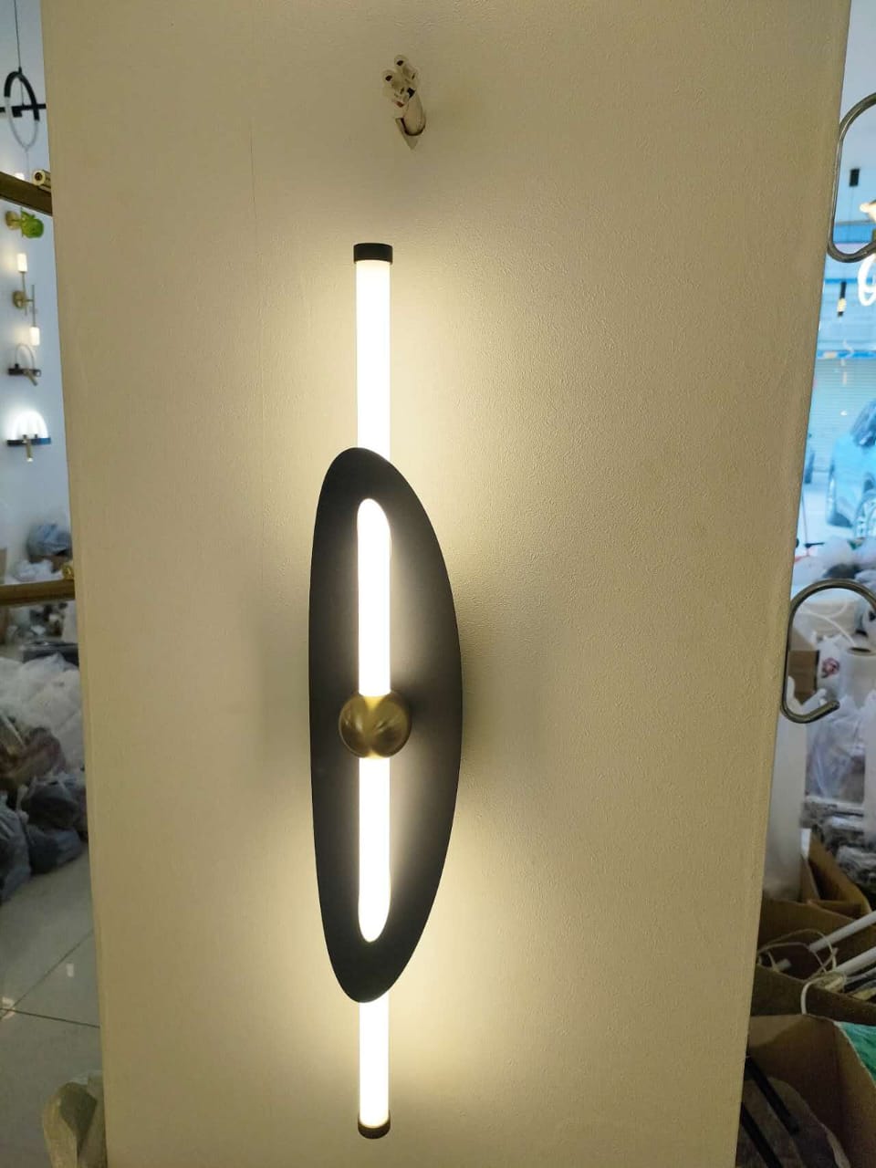 Linear Oval Wall Light