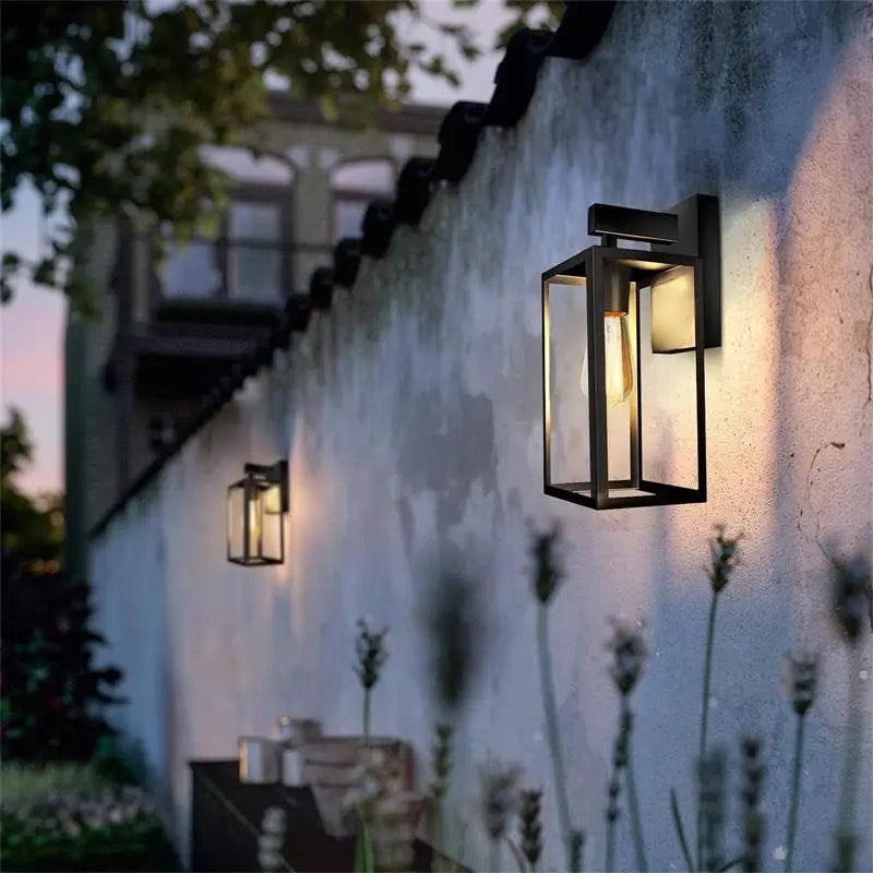 Modern simple square outdoor wall lantern garden corridor outdoor lights wall mounted
