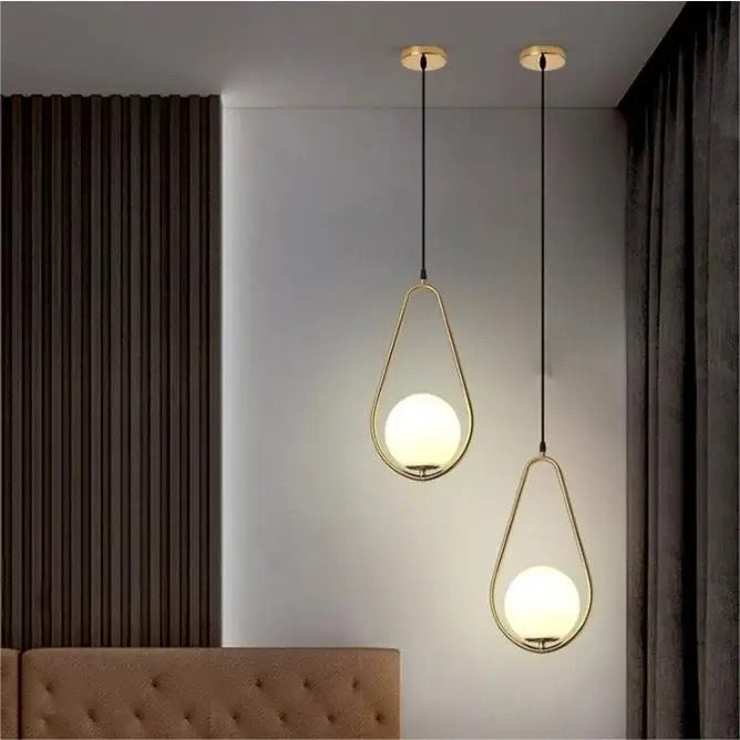 Nordic postmodern restaurant chandelier bedroom Glass Ball