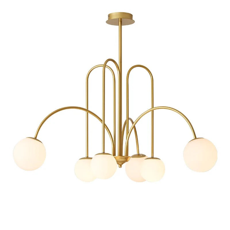 Modern Designer Glass Ball Chandelier