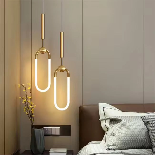 OvalGlow Warm LED Hanging Light