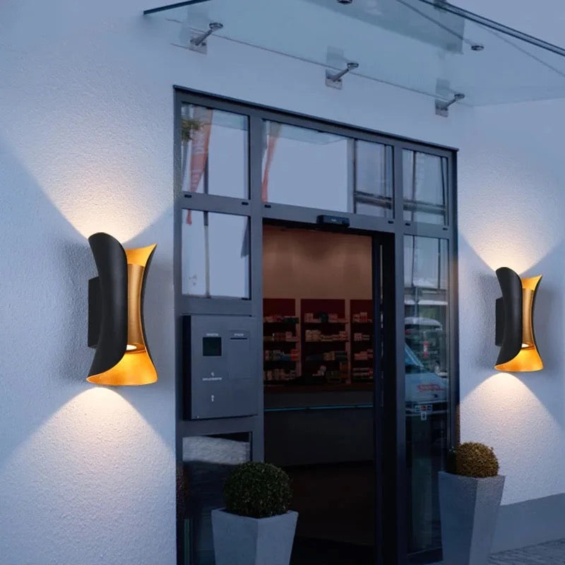 Led Black Golden outdoor Light