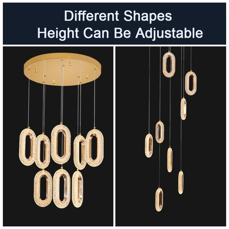 Oval Hanging 15 heads