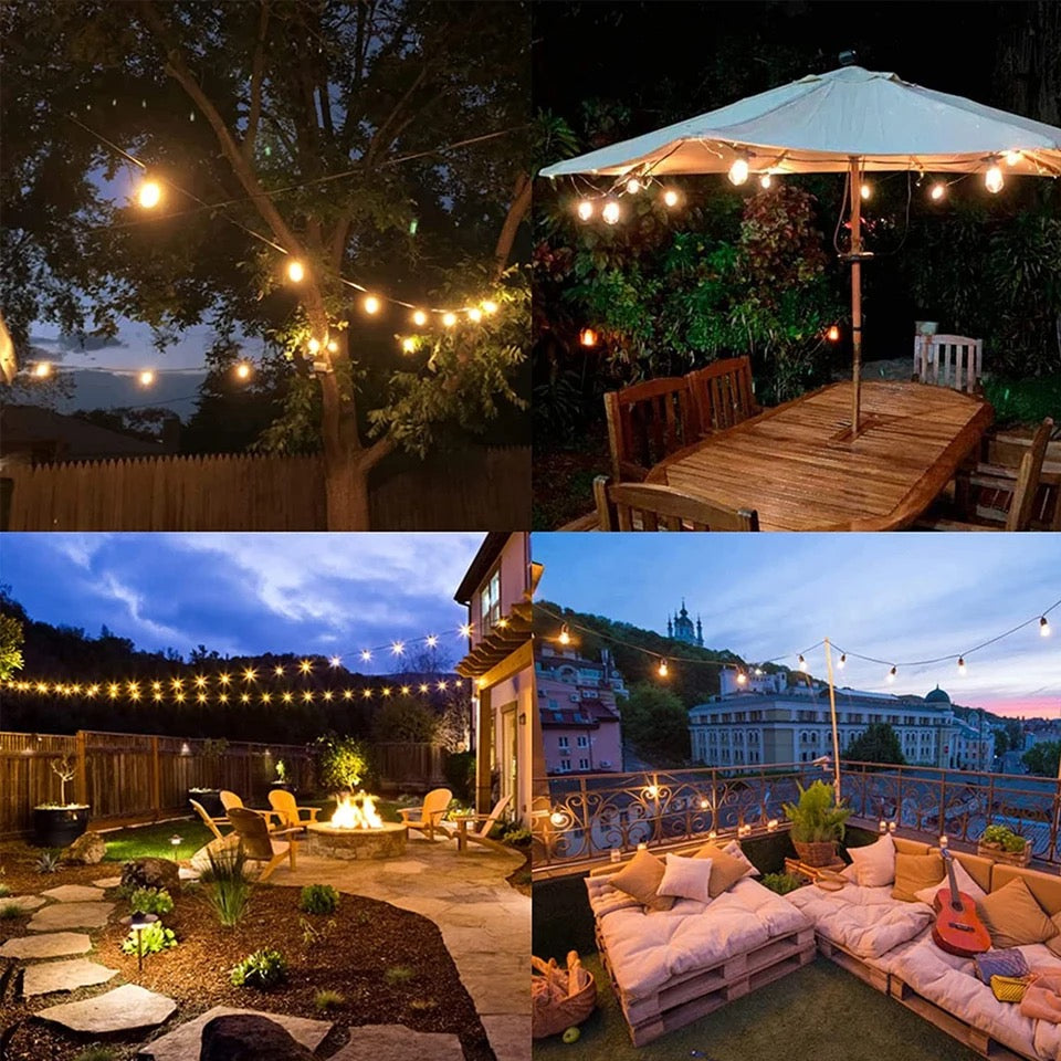 Waterproof LumiGlow Outdoor String Lights