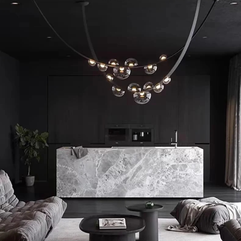 Leather Belt Chandelier