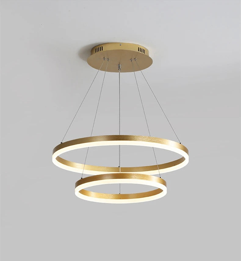 Double ring chandelier