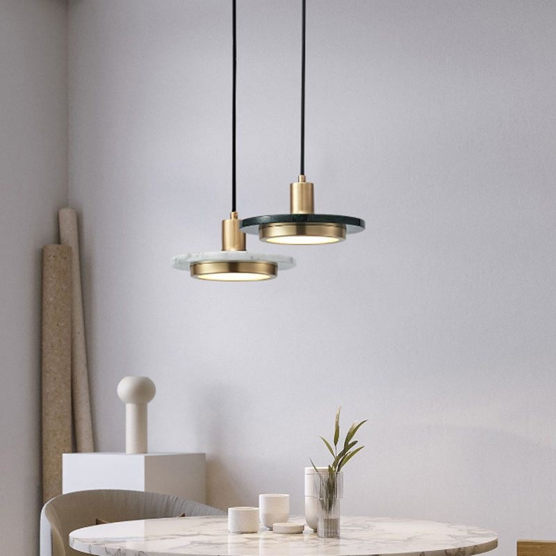 Modern Marble Accent Pendant