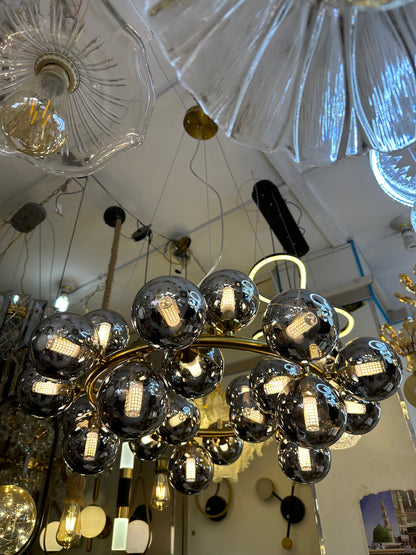 Smoke Glass Chandelier