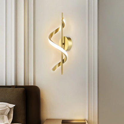 Modern Spiral Wall Light