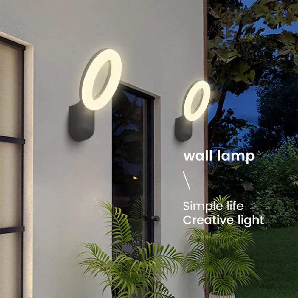 Wall-mounted 12w decorative wall lamp aluminum light-emitting diode outdoor wall lamp