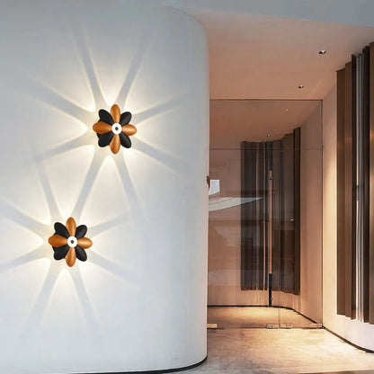 LED Indoor Background Wall Lamp Lotus Shaped Lighting