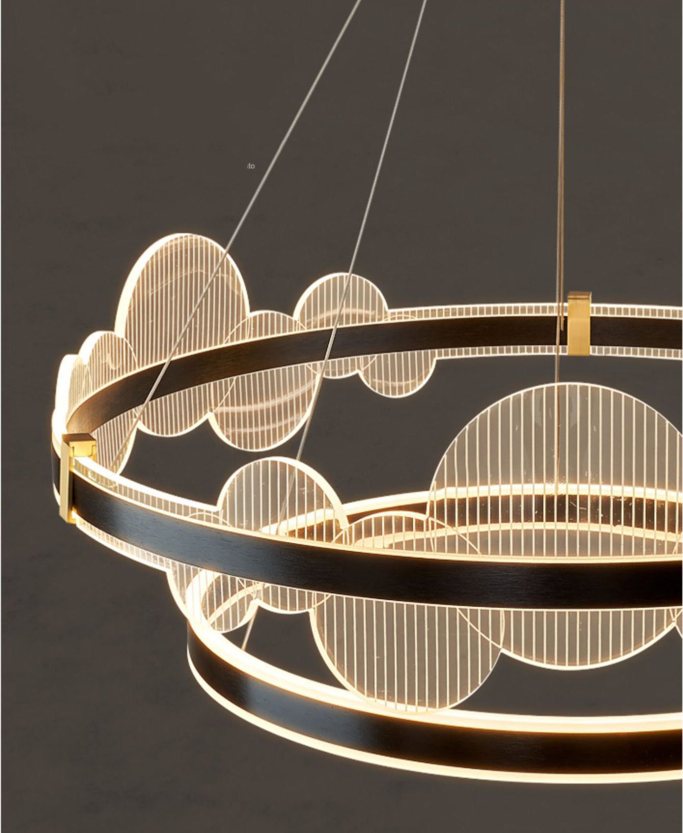 New modern  Double Ring Chandelier