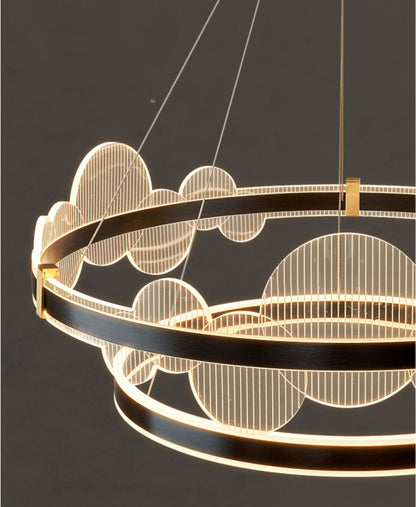 New modern  Double Ring Chandelier