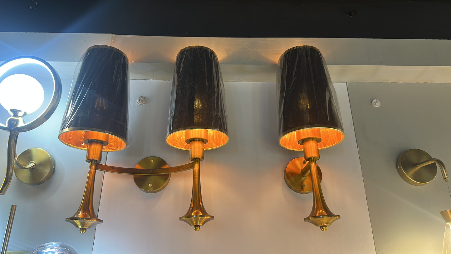 Velora Black & Gold Wall Light