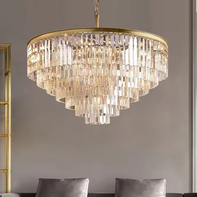 Imperial Crystal Round Chandelier by Nadeem Lights
